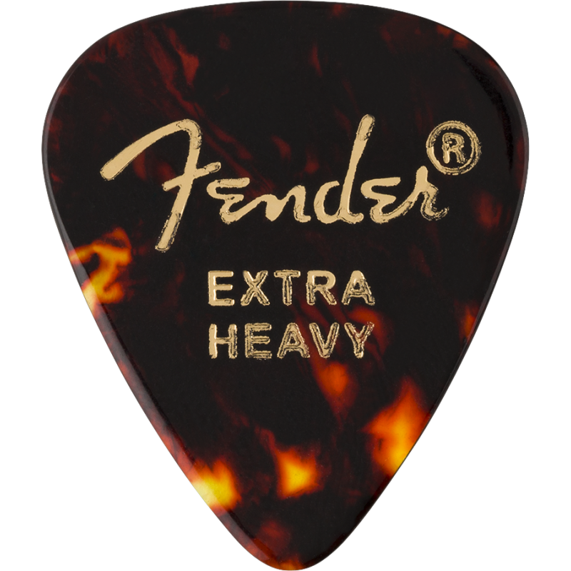 Fender Tortoise Shell, 351 Shape, Extra Heavy, 12 Count - 1