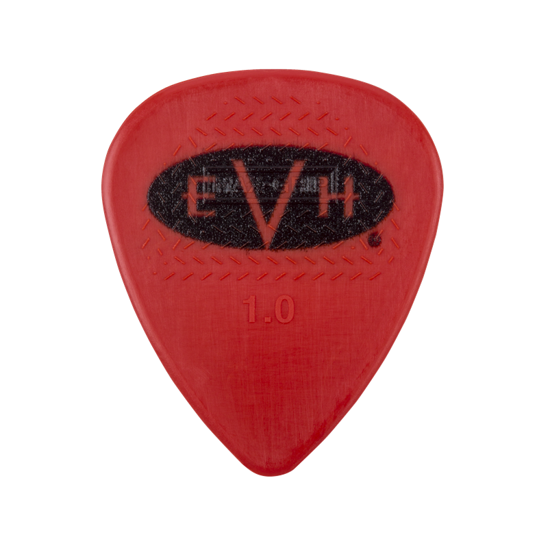 EVH Signature Picks, Red/Black, 1.00 mm, 6 Count - 1