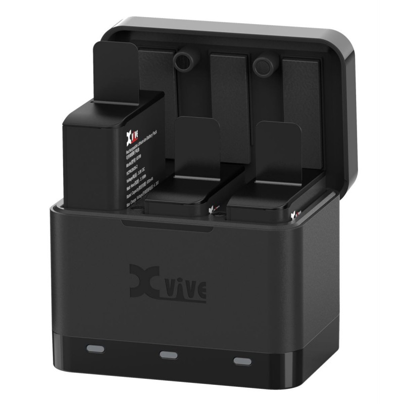 XVive U5C Battery Charger Case with 3x Rechargeable Li-Ion Batteries - 1