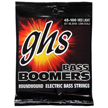 GHS Bass Boomers - ML3045 - Bass String Set, 4-String, Medium Light, .045-.100 - 1