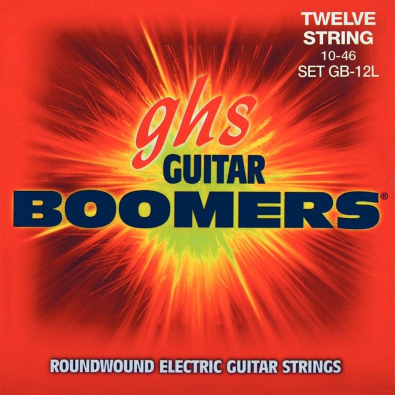 GHS Guitar Boomers - GB-12L - Electric Guitar String Set, 12-String Light, .010-.046 - 1