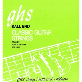 GHS Silver Alloy - Classical Guitar String Set, Ball End, Phosphor Bronze Basses, High Tension - 1