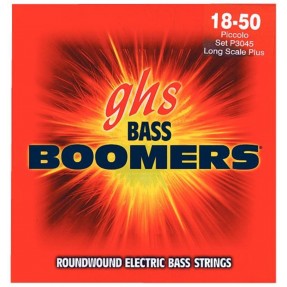 GHS Bass Boomers - P3045 - Bass String Set, 4-String, Piccolo, .018-.050, Extra Long Scale - 1