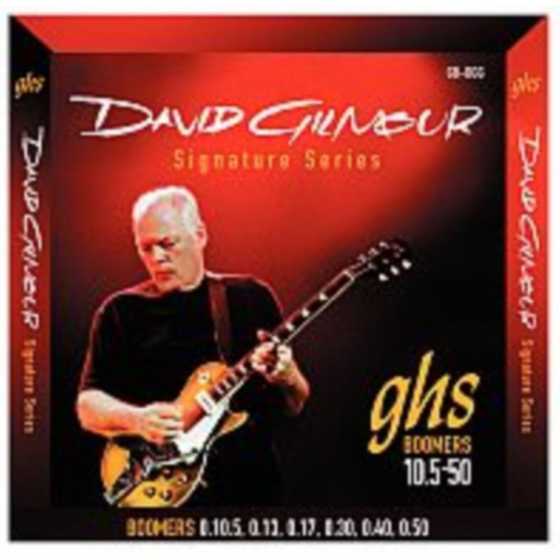 GHS David Gilmour Signature Guitar Boomers - GB-DGG - Electric Guitar String Set, .0105-.050, for Gibson Scale - 1 GHS David Gilmour Signature Guitar Boomers - GB-DGG - Electric Guitar String Set, .0105-.050, for Gibson Scale - 1