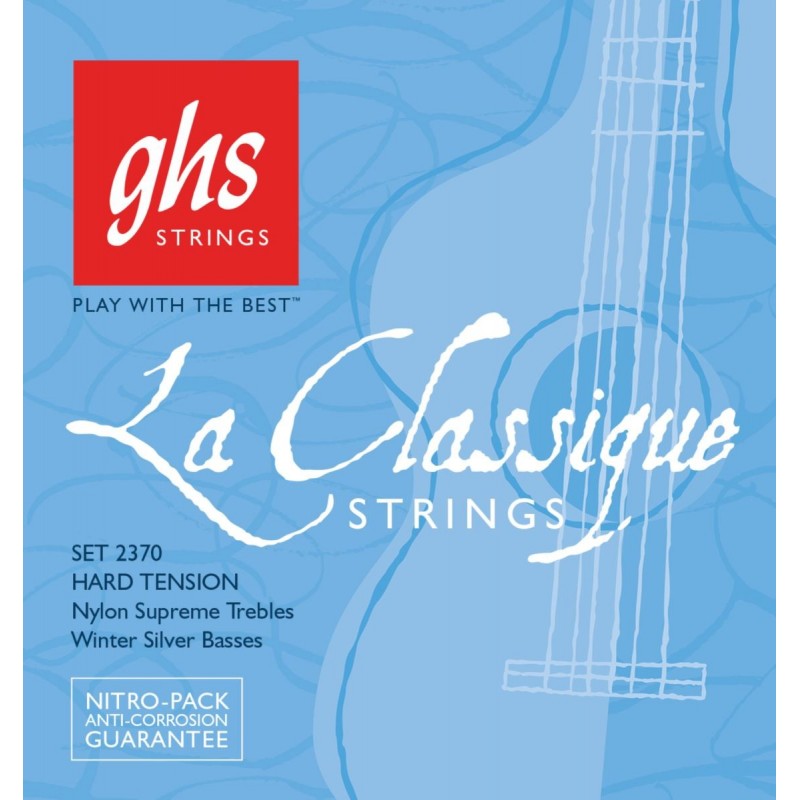 GHS La Classique - 2370 - Classical Guitar String Set, Tie-On, Medium High Tension - 1