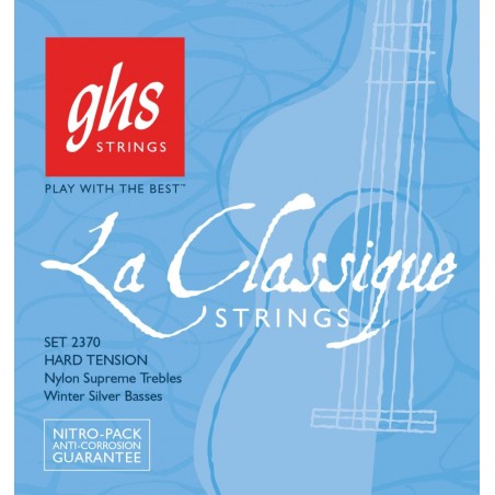 GHS La Classique - 2370 - Classical Guitar String Set, Tie-On, Medium High Tension - 1