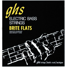 GHS Brite Flats - ML3075 - Bass String Set, 4-String, Medium Light, .052-.103 - 1