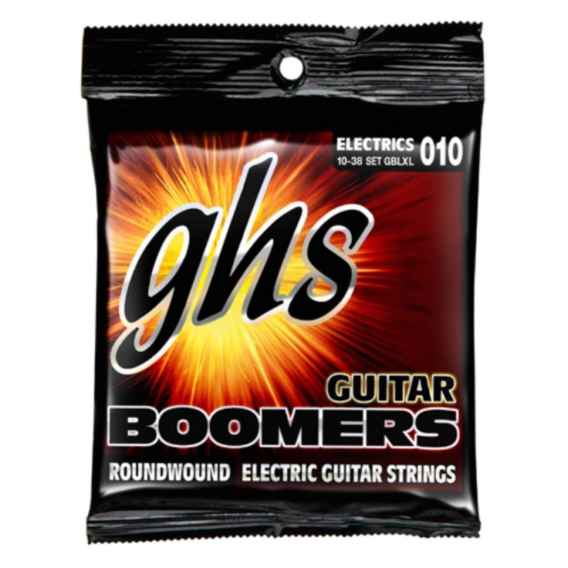 GHS Guitar Boomers - GBLXL - Electric Guitar String Set, Light Extra Light, .010-.038 - 1 GHS Guitar Boomers - GBLXL - Electric Guitar String Set, Light Extra Light, .010-.038 - 1