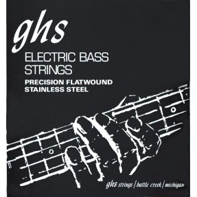 GHS Precision Flatwound - 3020 - Bass String Set, 4-String, Light, .045-.095, Short Scale - 1