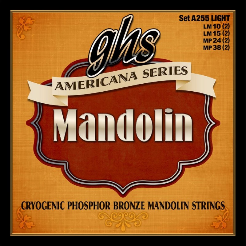 GHS Americana Series - A255 - Mandolin String Set, Light, .010-.038 - 1