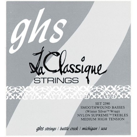 GHS La Classique - 2390 - Classical Guitar String Set, Tie-On, High Tension - 1