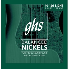 GHS Balanced Nickels - 5L-NB - Bass String Set, 5-String, Light, .040-.126 - 1