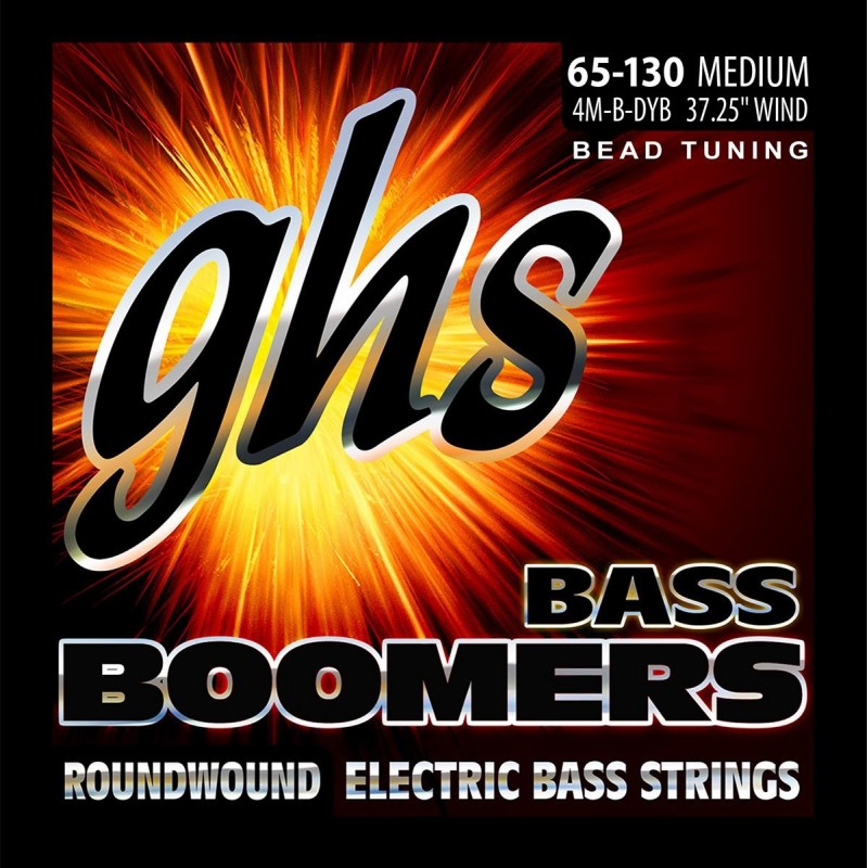 GHS Bass Boomers - Bass String Set, 4-String, Medium, .065-.130, BEAD Tuning - 1