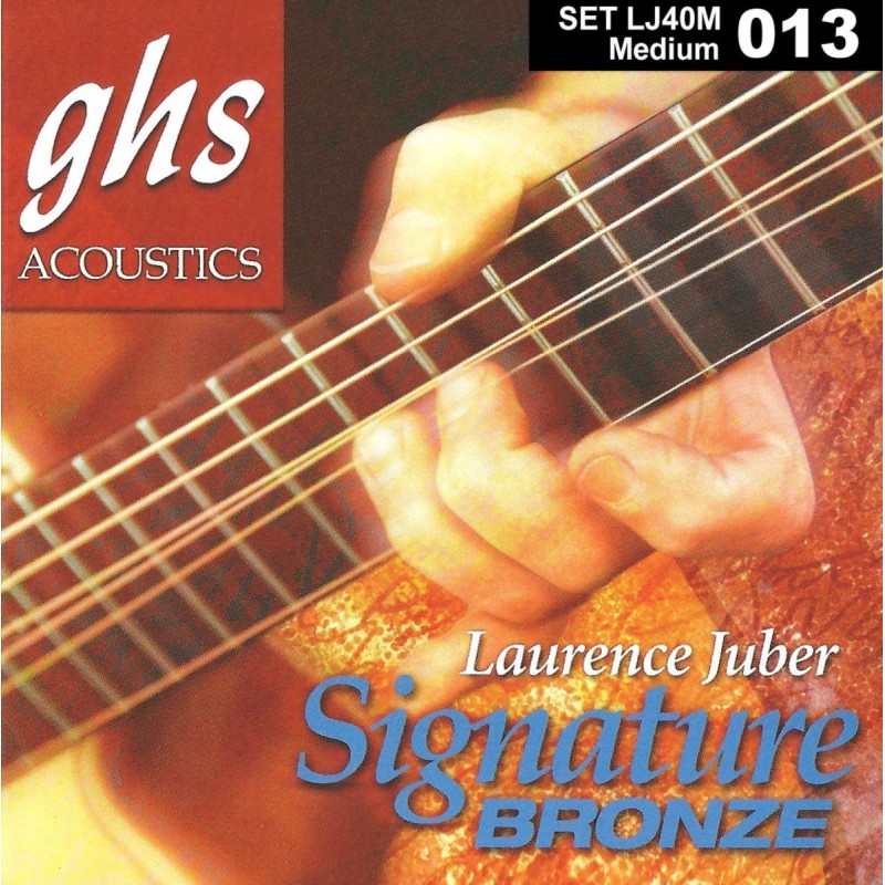 GHS Signature Bronze - LJ40M - Acoustic Guitar String Set, Medium, .013-.056 - 1 GHS Signature Bronze - LJ40M - Acoustic Guitar String Set, Medium, .013-.056 - 1