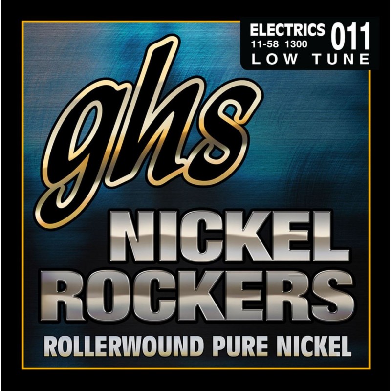 GHS Nickel Rockers - 1300 - Electric Guitar String Set, .011-.058 - 1 GHS Nickel Rockers - 1300 - Electric Guitar String Set, .011-.058 - 1