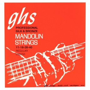 GHS Professional - LSB250 - Mandolin String Set, Loop End, Silk and Bronze, Regular, .011-.040 - 1