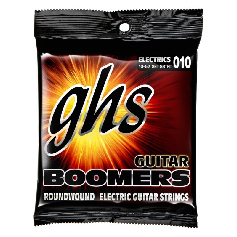GHS Guitar Boomers - GB-TNT - Electric Guitar String Set, Thin and Thick, .010-.052 - 1 GHS Guitar Boomers - GB-TNT - Electric Guitar String Set, Thin and Thick, .010-.052 - 1
