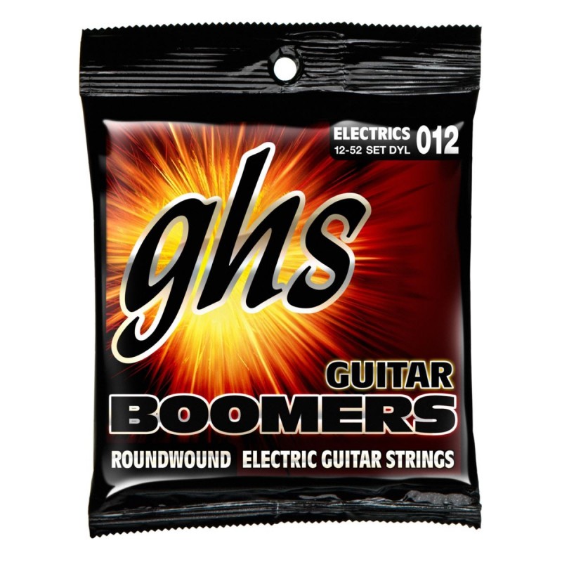 GHS Guitar Boomers Wound 3rd - DYL - Electric Guitar String Set, Light, .012-.052 - 1 GHS Guitar Boomers Wound 3rd - DYL - Electric Guitar String Set, Light, .012-.052 - 1