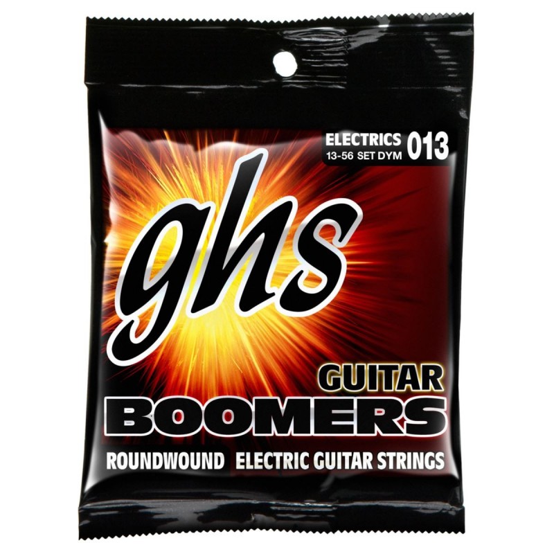 GHS Guitar Boomers Wound 3rd - DYM - Electric Guitar String Set, Medium, .013-.056 - 1 GHS Guitar Boomers Wound 3rd - DYM - Electric Guitar String Set, Medium, .013-.056 - 1