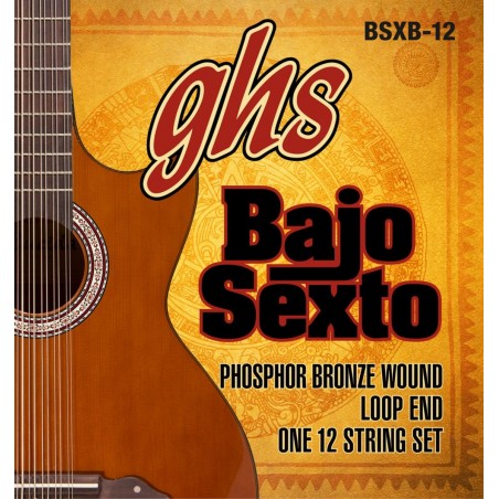 GHS Bajo Quinto, Acoustic Guitar String Set,  Loop End 12 String, .024-.092 - 1