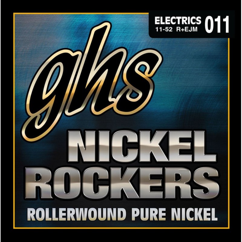 GHS Nickel Rockers - R-REJL - Electric Guitar String Set, Custom Medium, .011-.052 - 1 GHS Nickel Rockers - R-REJL - Electric Guitar String Set, Custom Medium, .011-.052 - 1