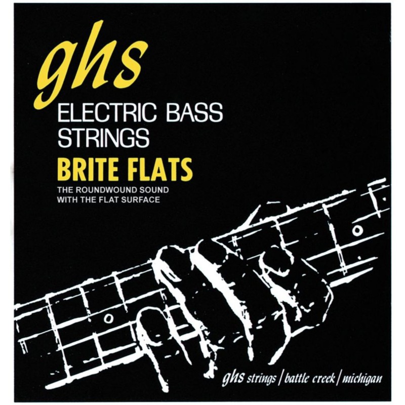 GHS Brite Flats - 3070 - Bass String Set, 4-String, Regular, .049-.108, Short Scale - 1 GHS Brite Flats - 3070 - Bass String Set, 4-String, Regular, .049-.108, Short Scale - 1