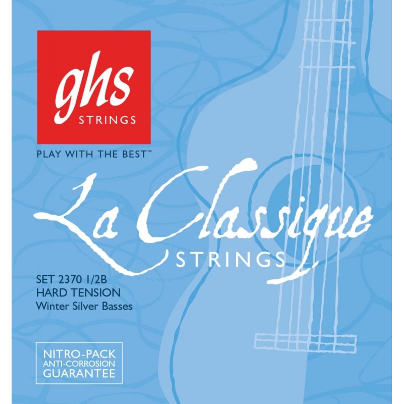 GHS La Classique - 2370 1/2B - Classical Guitar Bass Strings, Tie-On, Medium High Tension - 1