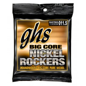 GHS Big Core Nickel Rockers - BCM - Electric Guitar String Set, Medium, .0115-.056 - 1