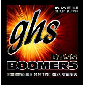 GHS Bass Boomers - Bass String Set, 5-String, Medium Light , .045-.125 - 1