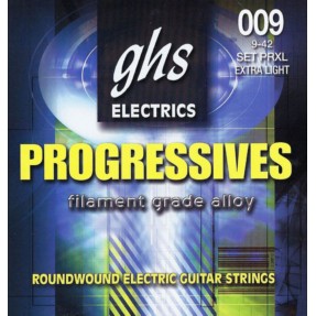 GHS Progressives - PRXL - Electric Guitar String Set, Extra Light, .009-.042 - 1