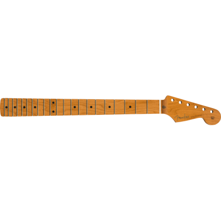 Fender Roasted Maple Vintera Mod 50's Stratocaster Neck, 21 Medium Jumbo Frets, 9.5", "V" Shape - 1