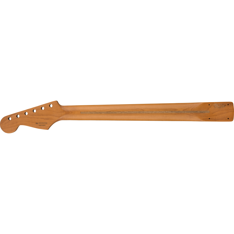 Fender Roasted Maple Vintera Mod 50's Stratocaster Neck, 21 Medium Jumbo Frets, 9.5", "V" Shape - 2