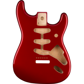 Fender Classic Series 60's Stratocaster SSS Alder Body Vintage Bridge Mount, Candy Apple Red - 1
