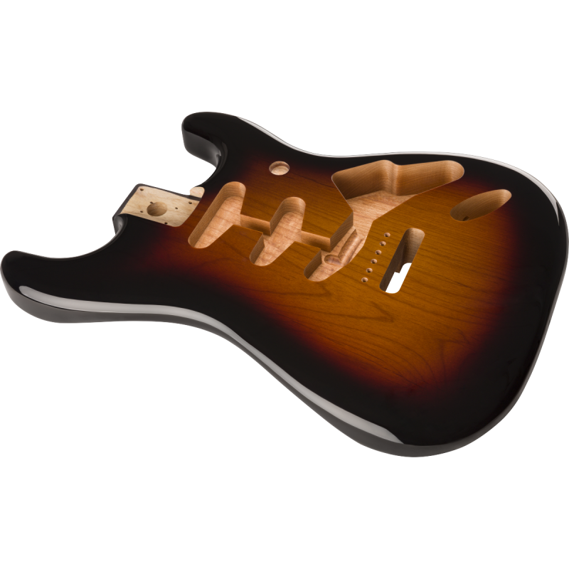 Fender Classic Series 60's Stratocaster SSS Alder Body Vintage Bridge Mount, 3-Color Sunburst - 2 Fender Classic Series 60's Stratocaster SSS Alder Body Vintage Bridge Mount, 3-Color Sunburst - 2