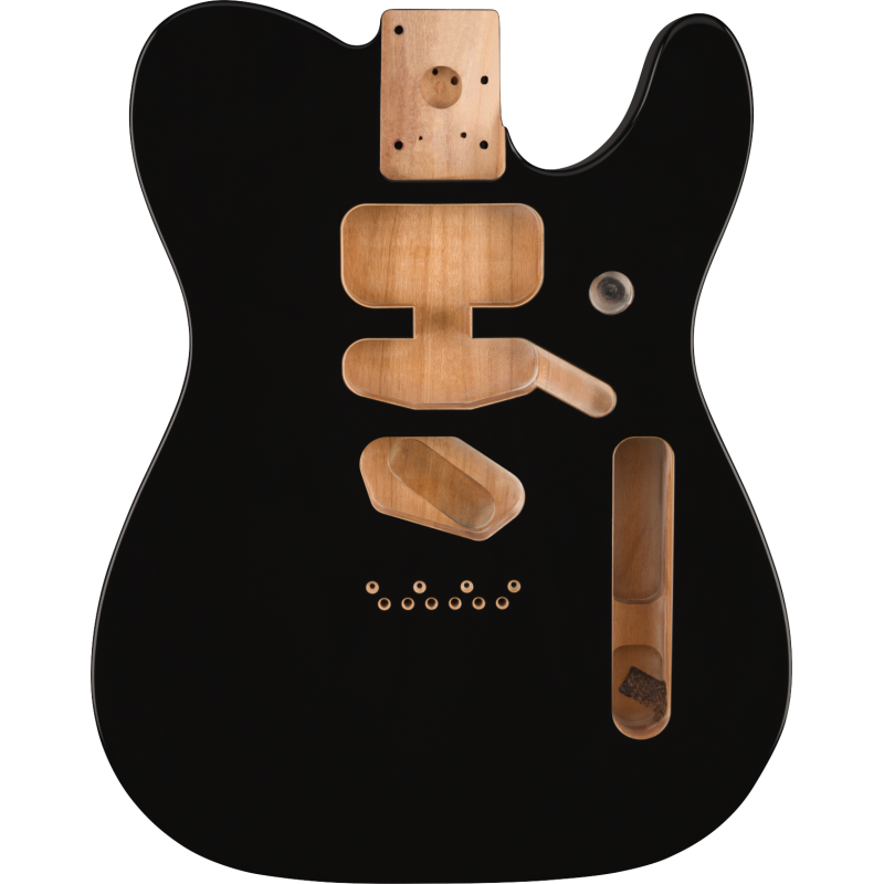 Fender Deluxe Series Telecaster SSH Alder Body Modern Bridge Mount, Black - 1 Fender Deluxe Series Telecaster SSH Alder Body Modern Bridge Mount, Black - 1