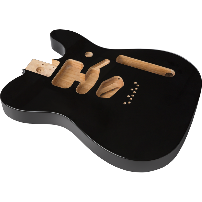 Fender Deluxe Series Telecaster SSH Alder Body Modern Bridge Mount, Black - 2 Fender Deluxe Series Telecaster SSH Alder Body Modern Bridge Mount, Black - 2