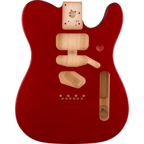 Fender Deluxe Series Telecaster SSH Alder Body Modern Bridge Mount, Candy Apple Red - 1