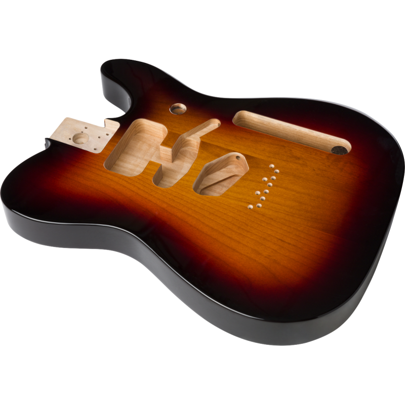 Fender Deluxe Series Telecaster SSH Alder Body Modern Bridge Mount, 3-Color Sunburst - 2 Fender Deluxe Series Telecaster SSH Alder Body Modern Bridge Mount, 3-Color Sunburst - 2