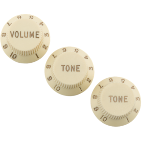 Fender Road Worn Strat Knobs Aged White - 1