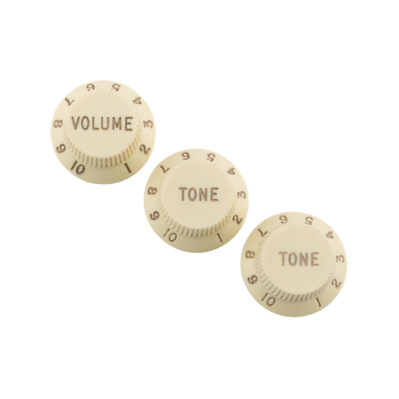 Fender Road Worn Strat Knobs Aged White - 1 Fender Road Worn Strat Knobs Aged White - 1