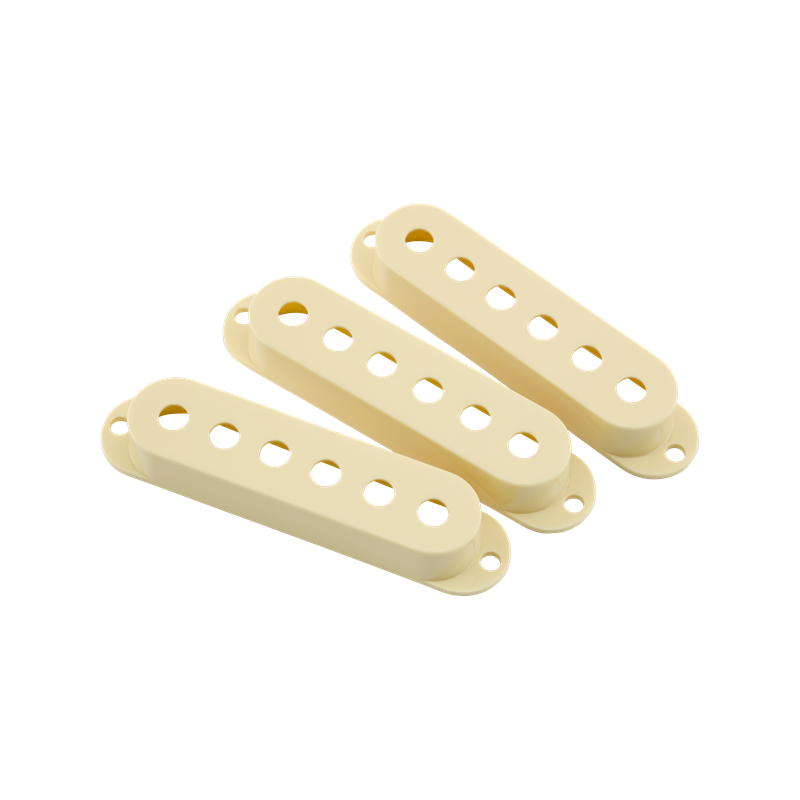 Fender Road Worn Stratocaster Pickup Covers, Aged White (3) - 1 Fender Road Worn Stratocaster Pickup Covers, Aged White (3) - 1