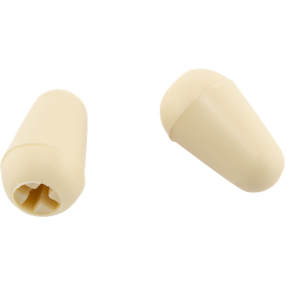 Fender Road Worn Stratocaster Switch Tip, Aged White (2) - 1