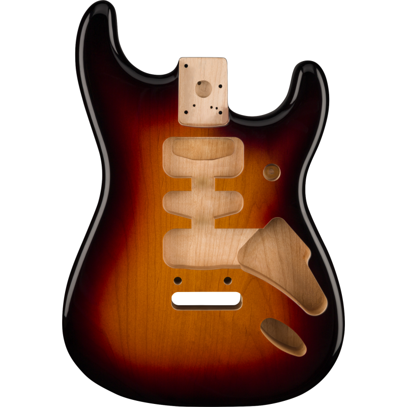 Fender Deluxe Series Stratocaster HSH, Alder Body, 2-Point Bridge Mount, 3-Color Sunburst - 1 Fender Deluxe Series Stratocaster HSH, Alder Body, 2-Point Bridge Mount, 3-Color Sunburst - 1