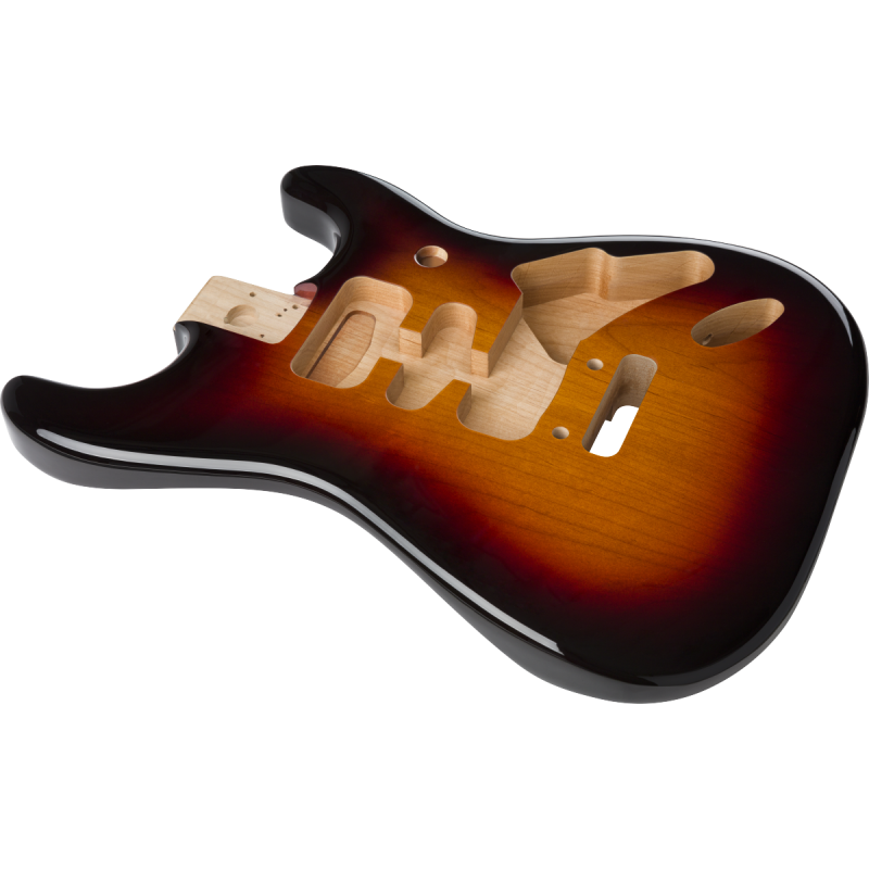 Fender Deluxe Series Stratocaster HSH, Alder Body, 2-Point Bridge Mount, 3-Color Sunburst - 2 Fender Deluxe Series Stratocaster HSH, Alder Body, 2-Point Bridge Mount, 3-Color Sunburst - 2