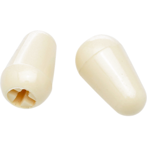 Fender Stratocaster Switch Tips, Aged White (2) - 1