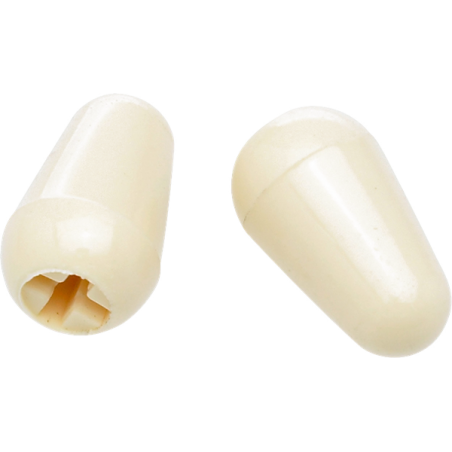 Fender Stratocaster Switch Tips, Aged White (2) - 1