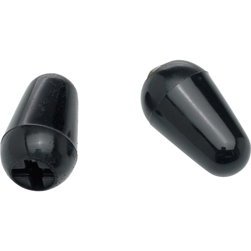 Fender Stratocaster Switch Tips, Black (2) - 1