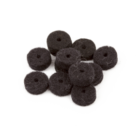 Fender Black Strap Button Felt Washers (12) - 1