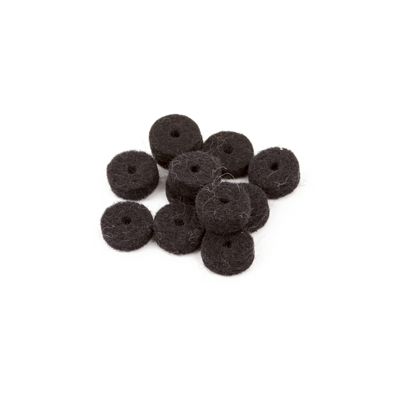 Fender Black Strap Button Felt Washers (12) - 1
