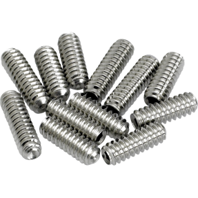 Fender American Vintage Stratocaster/Telecaster Bridge Saddle Height Adjustment Screws (12) (Nickel) - 1